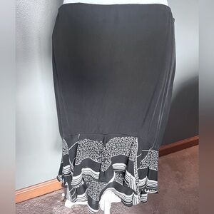 Ralph Lauren Classic Black Silk Skirt